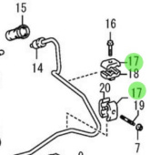 Nanni Diesel 970316175 - Injection Pipe Clamp No. 2 for T4 Series Engines