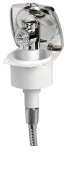 Osculati New Edge Chromed Door Boat Shower with Mizar Chromed Brass Push-Button Shower Head 88x95 mm with Stainless Steel Hose 2,5 meter - 15.143.06