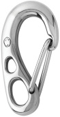 Wichard 2381 - Carabiner Safety Hook with Fixed Eye HR SS 75 mm