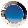 Allpa Stainless Steel Round Portlight, Ø190mm, Fixed Version With Unbreakable Glass, Cut Out Size Ø141mm