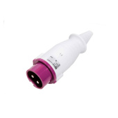 CEE Purple Plug IP44 2P-16A-24V