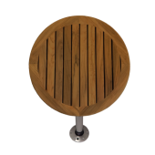 Table Teak Round Ø610x23mm Set With Pedestal (H=686mm) And Base