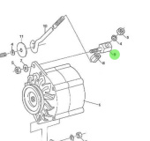 Nanni Diesel 970301722 - V-Belt Tensioner Support for Alternator