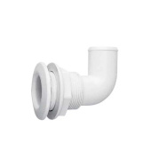 Nuova Rade 39549 - Thru-Hull Elbow 90°, For Hose Ø25mm, PA, White