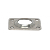 FNI Stainless Steel 90° Rectangular Base Pulpit Socket, Ø22–25 mm