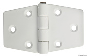 Osculati 38.823.21 - Reinforced Nylon Hinge, White 98x65 mm
