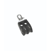 Barton N13230 - Double Swivel Block Size 3 45mm – Ball Bearing, 2x Ø45mm Sheaves, Max Rope 10mm