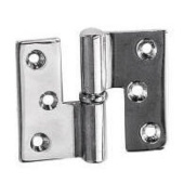 Plastimo 400850 - Take-apart Hinges, Chromed Brass 50 X 65 mm - Left