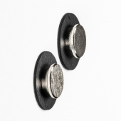 Silwy PI00-14GA-2 - Magnetic Pins Smart Incl. Pads Black, Set Of 2