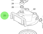 Steyr 2178588-4 - Fuel Filter and Banjo Fitting Bracket for M160068 Engines