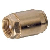 Guidi Spring Check Valve, Yellow Brass, POM/NBR, BSPP Thread