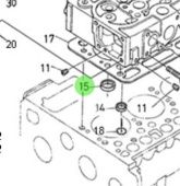 Nanni Diesel 970313183 - Cylinder Head Valve Seat for N4 Series Engines