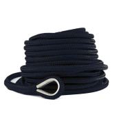 Hollex Anchor Line With Lead Navy 12mm Roll=30m