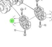 Nanni Diesel 970302760 - Main Bearing Assembly No. 1 for Crankshaft