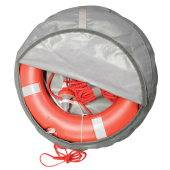 Lalizas 72077 - Set Lifebuoy Ring SOLAS 75cm, Lifebuoy Light 71325, 30m Rope, Case Gray