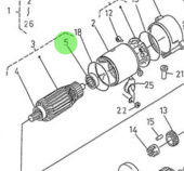Nanni Diesel 970313091 - Starter Motor Bearing for N4 Series Engines