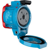 Marechal DS3 F+Socket Blue Plastic IP55 3P+N+T 32A-50A 440V AC