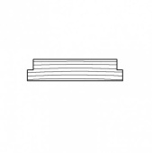 ARC Marine Teak Deckprofiles 2 Groove 45 x 10 mm 2 Meter