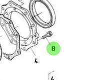 Nanni Diesel 970141537 - M6x22 Bolt for Marine Engine Assemblies
