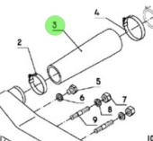 Nanni Diesel 48328146 - Intercooler Hose for N4.115 Engines