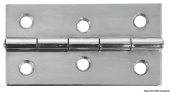 Osculati 38.822.03 - Mirror Polished Stainless Steel Rectangular Hinge 75x40 mm