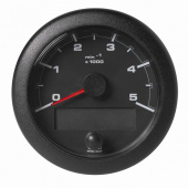 VDO A2C1065720001 - Veratron OceanLink II - 85mm Black Tachometer Master 5000 RPM - 12–24V DLRB