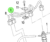 Nanni Diesel 970315052 - Injection Pipe for N2.14 Engines
