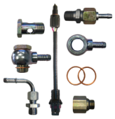 Racor Connector 90°, Ø10mm, M16x1-1/2, With 3/8" Adapter