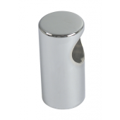 Foresti & Suardi Chromed Brass Handrail Terminal with 8 mm Support, Ø22–30 mm