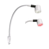 Båtsystem 94447-330ms - Kurs Lighting Chart Long Flexible Arm, Matte Silver, 330mm, LED White/Red, 12V–1.3W