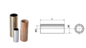 Nanni Diesel 30801000 – Reggiani Nautica Brass & Rubber Bearing Ø35 mm, Length 140 mm