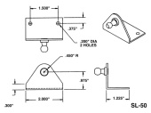 Attwood L Bracket SL50