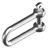 U-Hardware D-Shackle Long SS 4 mm (10 pcs)