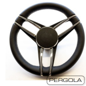 Gussi Italia 3PRG35261 Aluminium + Leather Pergola Steering Wheel Ø350 mm