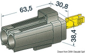 Osculati 14.230.20 - Sealed "Dad" Connector For 2 Ferminals