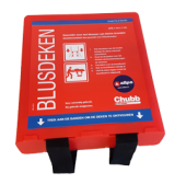 Allpa Fire Blanket Ajax, 1100x1100mm, With Red Mounting Bracket