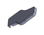 Isotemp SBE00075AA – Grey Plastic Tube-Side Cover for Slim Square 16L