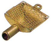 Allpa Brass Bilge Pump Filter With Stainless Steel Gauze, Ø25mm