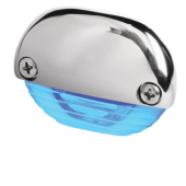 Hella Easy Fit Courtesy Light, Blue With Stainless Steel Cap