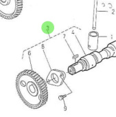 Nanni Diesel 970307922 - Camshaft Assembly for 5.280HE Engines