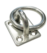 Allpa Boat Docking Ring Stainless Steel 316 Ø8 mm with 50 × 40 mm Base