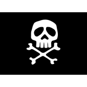 Pirate Marine Flag 20X30 cm