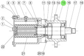 Jabsco 10594-0030 - Bearing Housing