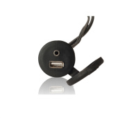 Fusion MS-CBUSB3.5 - USB+3.5mm AUX Flushmount
