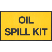 Marine Oil Spill Kit Identification Sticker, English, Soft PVC, 290×170 mm