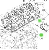 Bukh 15471-9153-0 - Cylinder Head Stud for EPA48 Engines