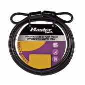 Master Lock Black Vinyl Lock Looped End Cable 10mm 4,5m