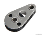 Osculati 55.511.75 - Stainless Steel Footblock 1 Pulley Horizontal-Mounting 25x5
