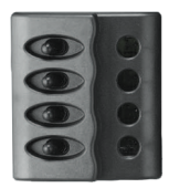 Allpa Plastic Circuit Panel, 12v, 110x100mm, 4-Position, Without Fuses With LED Indicators