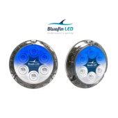 Bluefin LED Piranha Underwater Light P12 12/24V Blue/White 6800 LM
